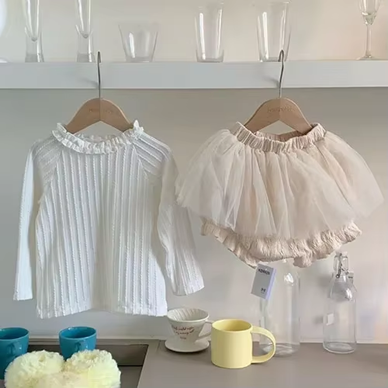 DotWhimsy – Baby Girl Cotton Tee & Printed Jumpsuit Set