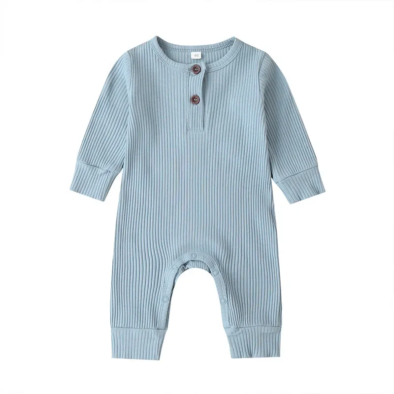 Cotton Long Sleeve Infant Romper