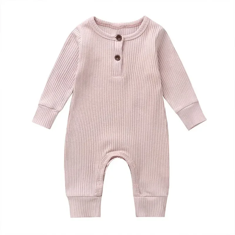 Cotton Long Sleeve Infant Romper