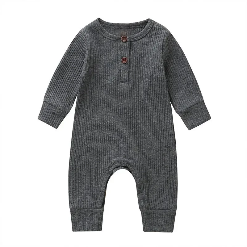 Cotton Long Sleeve Infant Romper
