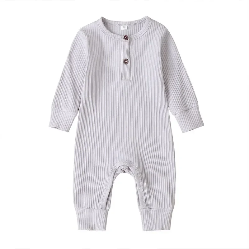 Cotton Long Sleeve Infant Romper